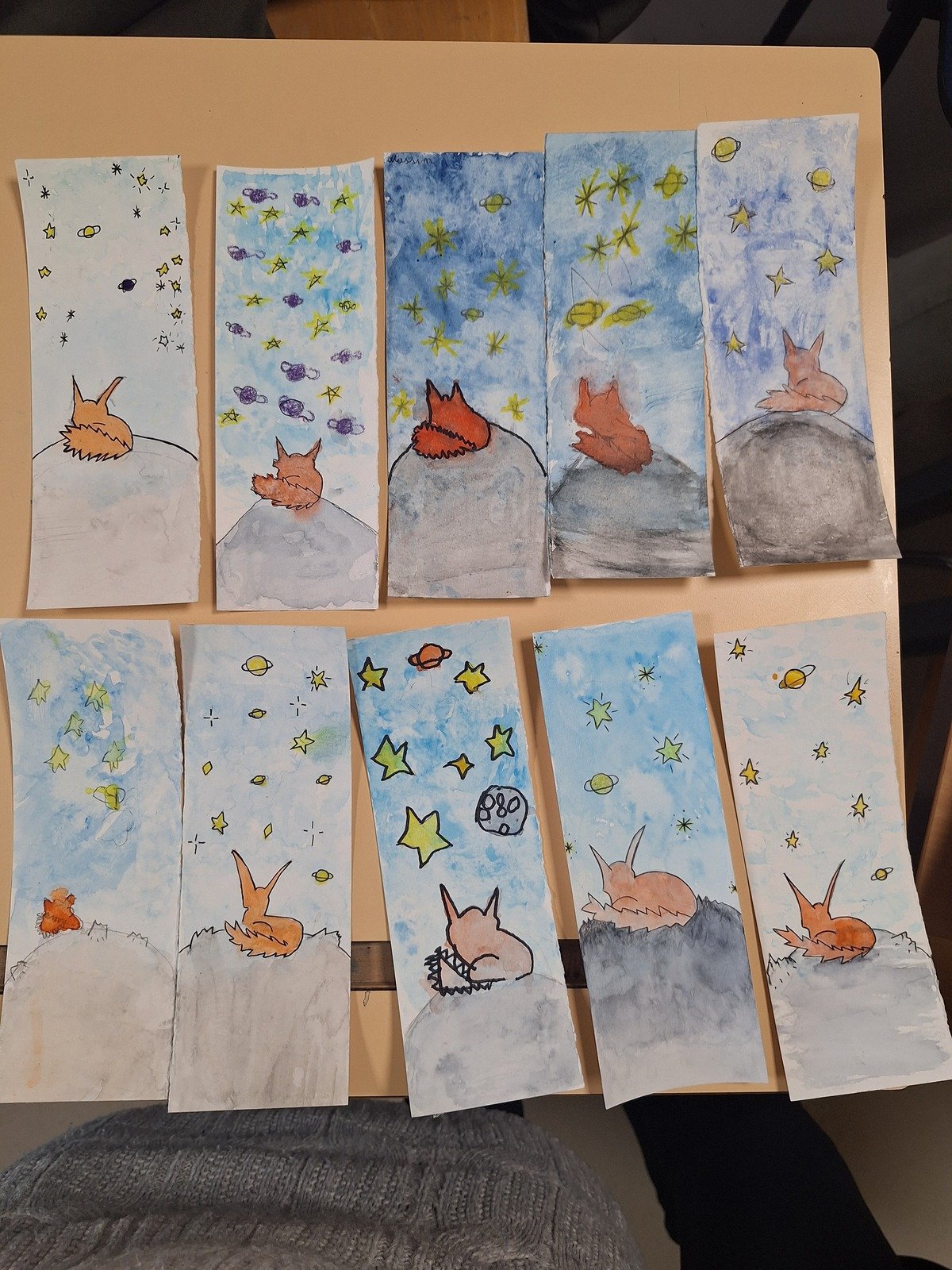 Dessins réalisés en atelier créatif.